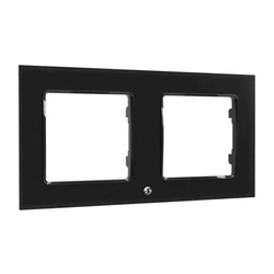 Ramka do włączników Shelly podwójna (czarna)