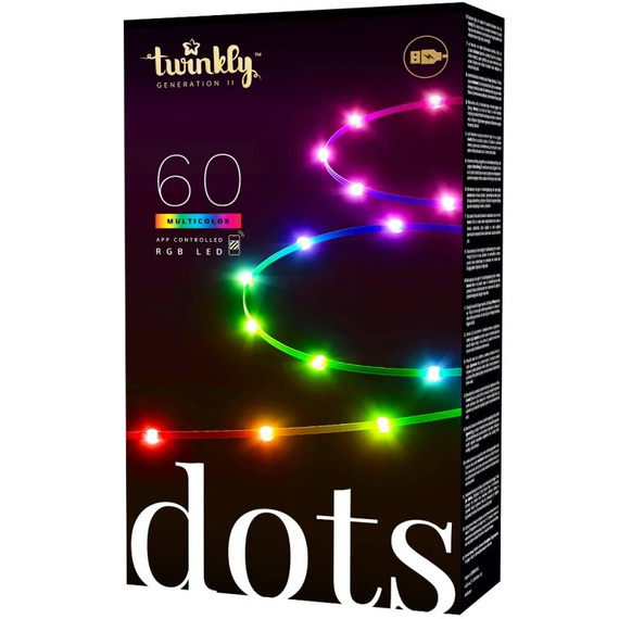 Taśma Twinkly DOTS 3 m 60 LED RGB czarna