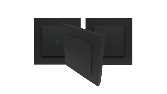 Heatit Z-Push Wall Controller czarny Z-wave