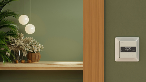 Heatit Z-TRM6 termostat 16A (kremowy) Z-wave