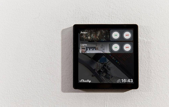 Panel sterowania Shelly Wall Display (czarny)