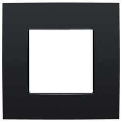 NIKO ramka ozdobna 1x, Intense czarny mat