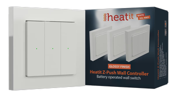 Heatit Z-Push Wall Controller biały połysk Z-wave