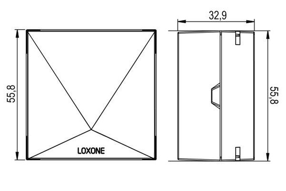 Loxone czujnik klimatu pomieszczenia Air (antracytowy)