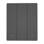 Inteligentny przełącznik ścienny WiFi SONOFF M5-3C-80 (3-kanałowy, do ramki, grafitowy)