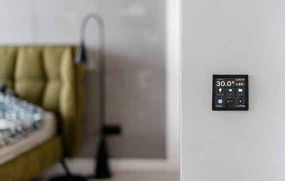 Panel sterowania Shelly Wall Display (czarny)