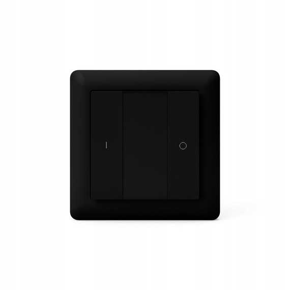 Heatit Z-Push 2x przycisk na ścianę czarny Z-wave