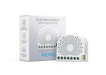 Aeotec Dual Nano Switch with Power Metering Z-wave