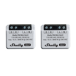 Zestaw 2 Sterowników Shelly PM Mini Gen3 WiFi/Bluetooth