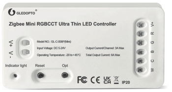 Gledopto Sterownik LED RGB/CCT Ultra Thin ZigBee