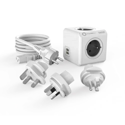 PowerCube ReWirable USB + 3 wtyczki + kabel IEC