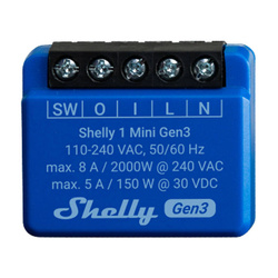 Sterownik Shelly 1 Mini Gen3